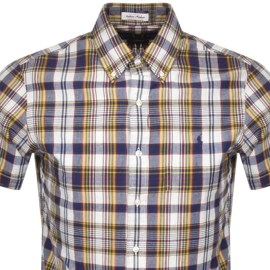 Alternative Image for ProductRalph Lauren Checked Short Sleeved Shirt Blue2